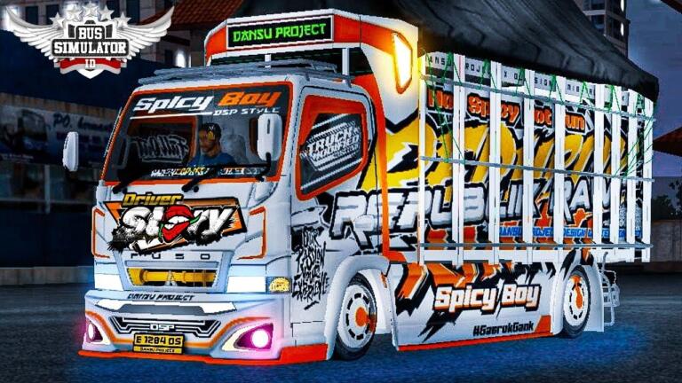 Mod Bussid Truck Full Lampu Strobo 1