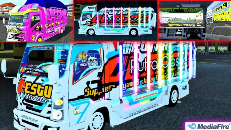 Mod Bussid Truck Full Lampu Strobo