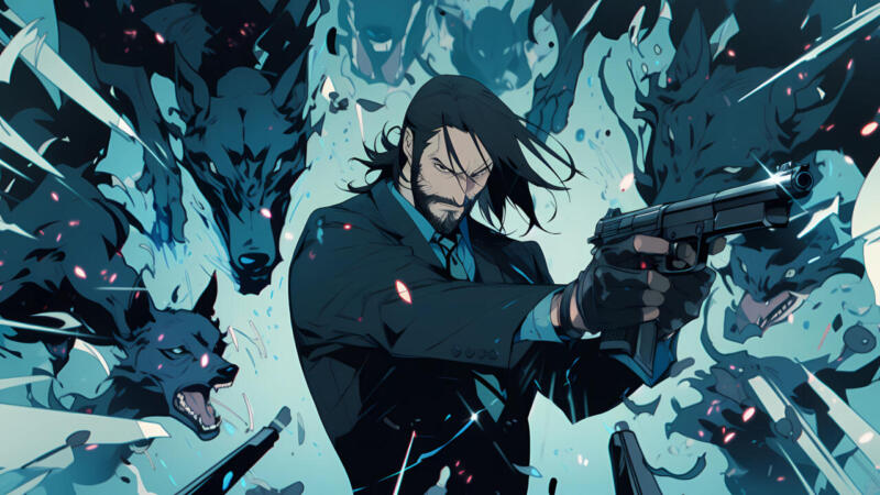 Anime John Wick Fan Art