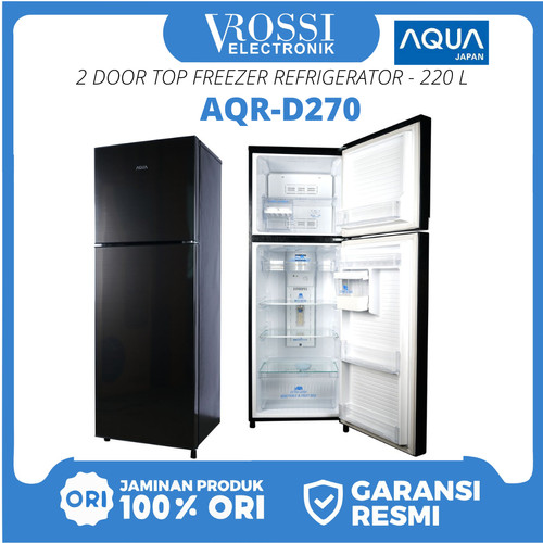 Aqua 2 Pintu Dengan Freezer Di Atas Aqr D270