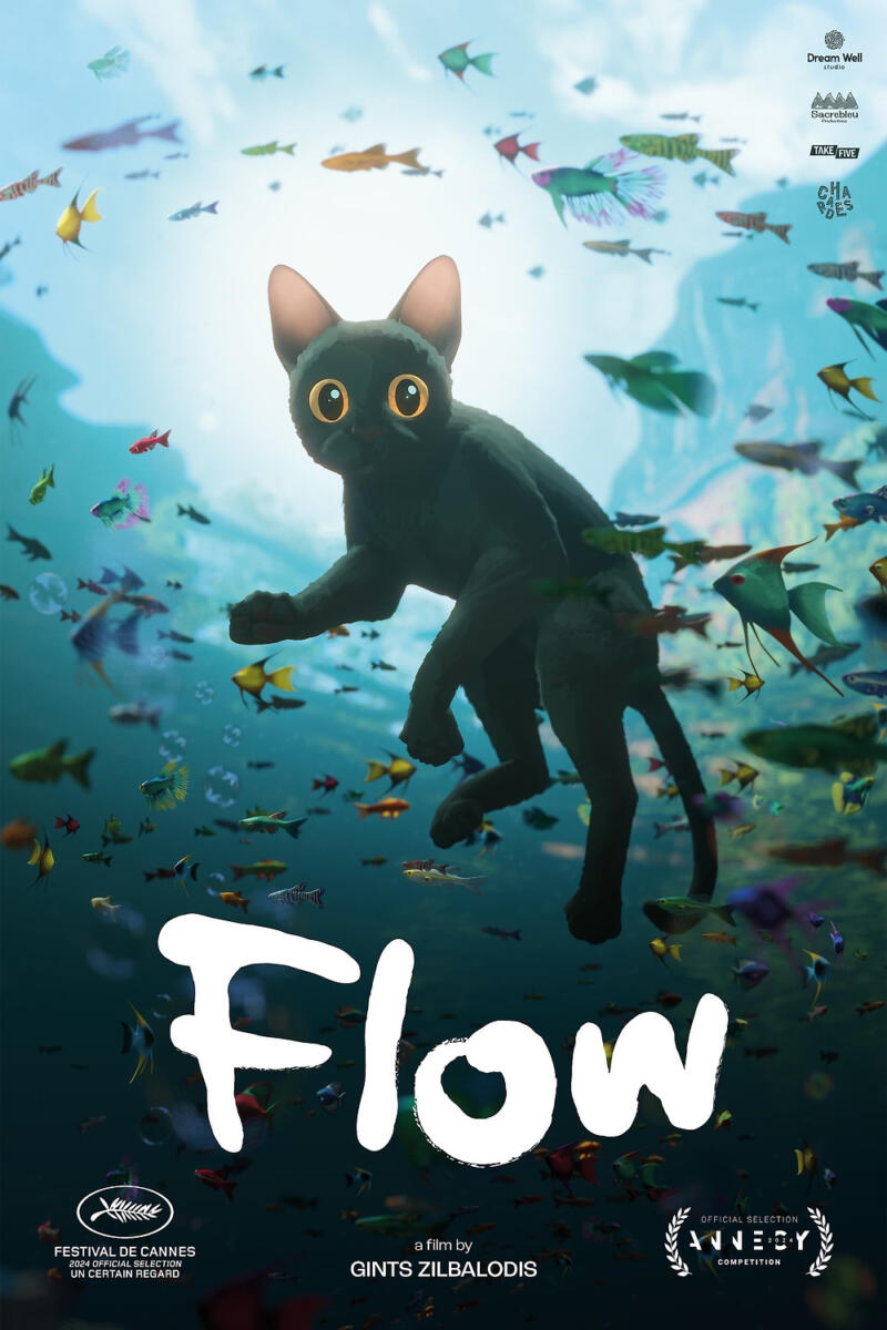 Sinopsis Film Animasi Flow, Kucing yang Tak Lagi Takut Air