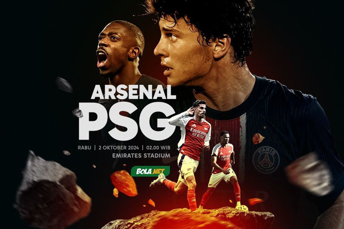 Link Live Streaming Arsenal vs PSG, Big Match Panas Liga Champions Malam Ini