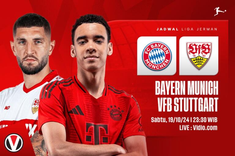 Link Live Streaming Bayern vs Stuttgart, Big Match Seru Liga Jerman Malam Ini