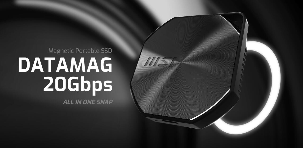 MSI Perkenalkan DATAMAG 20Gbps, SSD Portable yang Magnetik