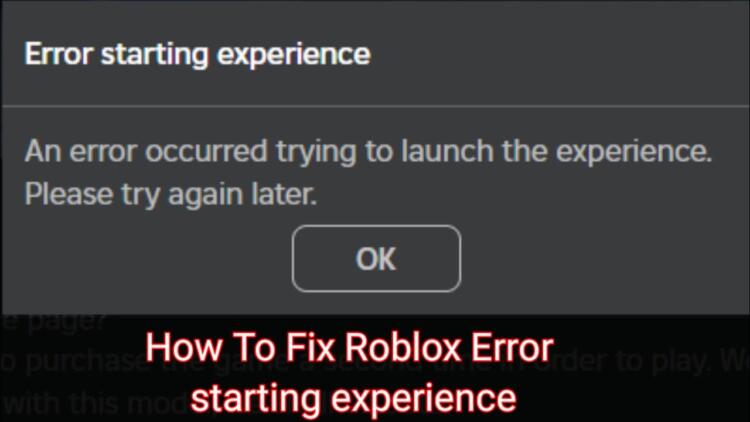 Cara Mengatasi Roblox Error Starting Experience