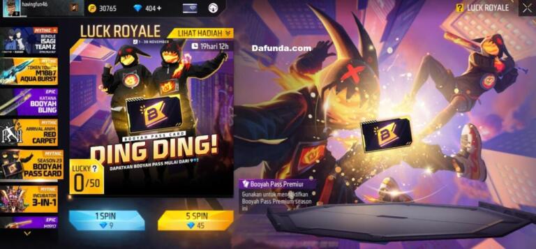 Event FF 2024 BP Card Season 23, Bisa Bikin Booyah Pass Jadi Premium Secara Gratis?