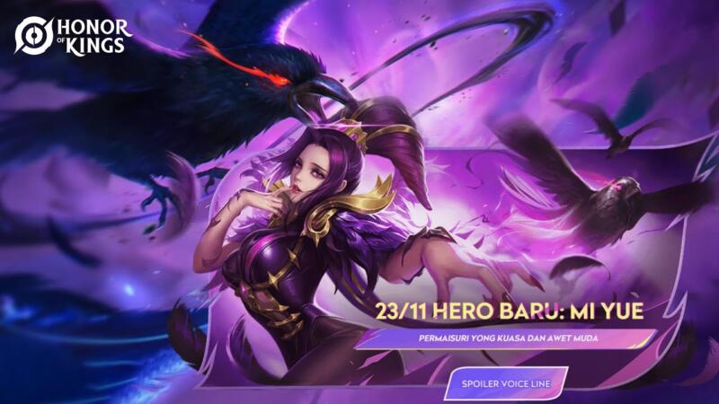 Penjelasan Skill Hero Baru Mi Yue Di Honor Of Kings, Hero Sustain!