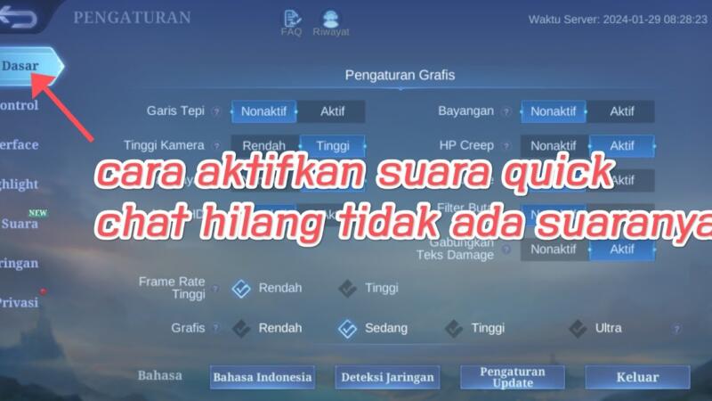 Cara Mengatasi Quick Chat Ml Hilang