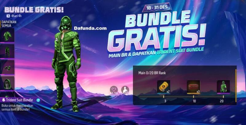 Free Fire Bundle Trident Suit | Garena