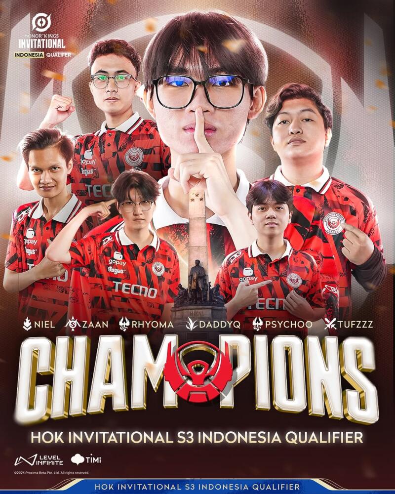 Tim Esports Indonesia HOK Invitational S3