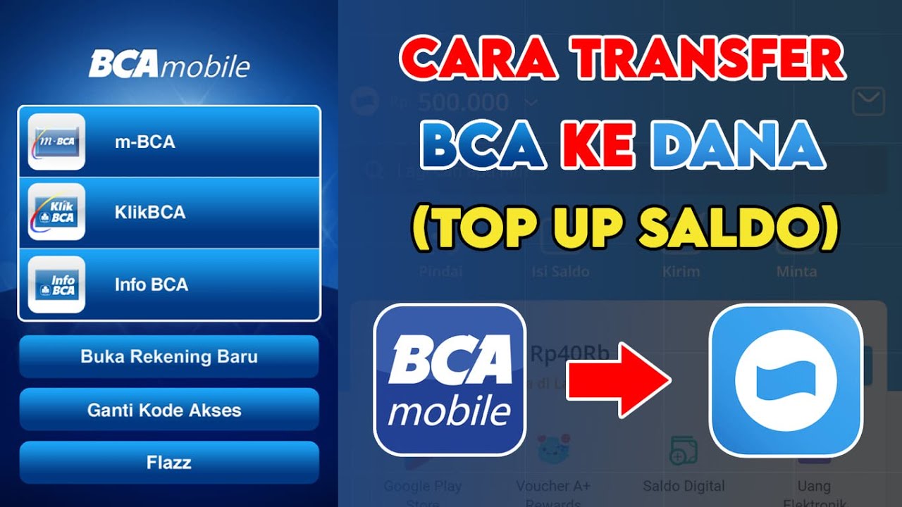Cara Top Up Dana Bca Mobile