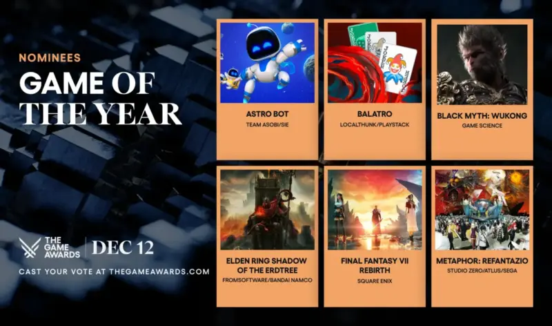 Pemenang The Game Awards: GOTY 2024