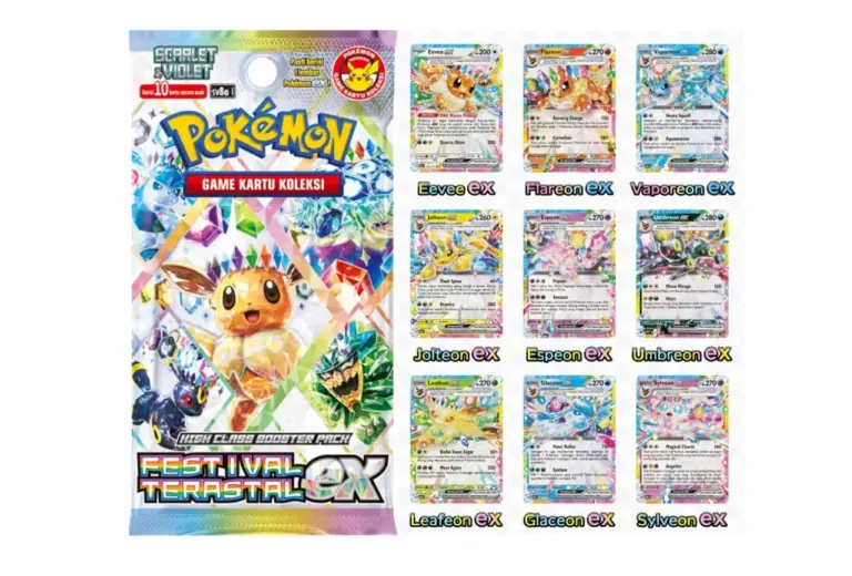 “Festival Terastal eX” Menjadi Seri Terbaru Kartu Pokemon di Indonesia