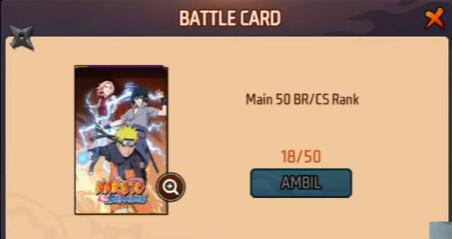 Cara Mendapatkan Battle Card Naruto Ff Gratis 1