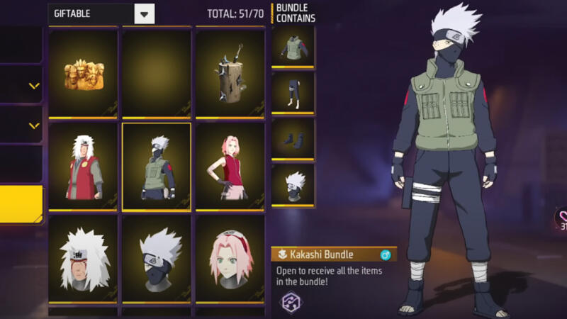Cara Mendapatkan Emote Jurus Kakashi Ff 1