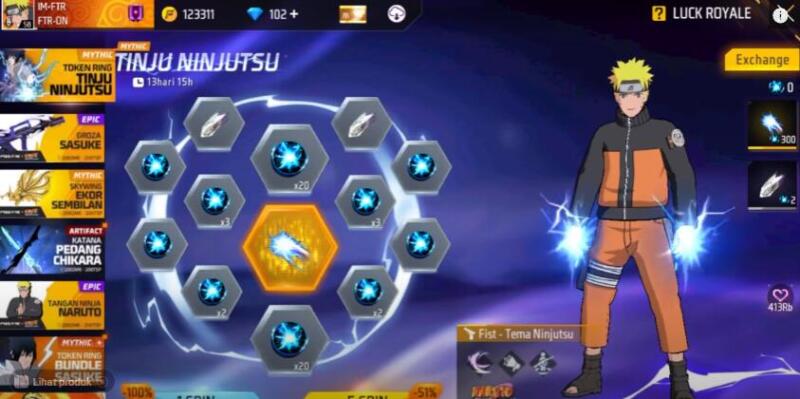 Cara Mendapatkan Skin Tinju Chidori Ff