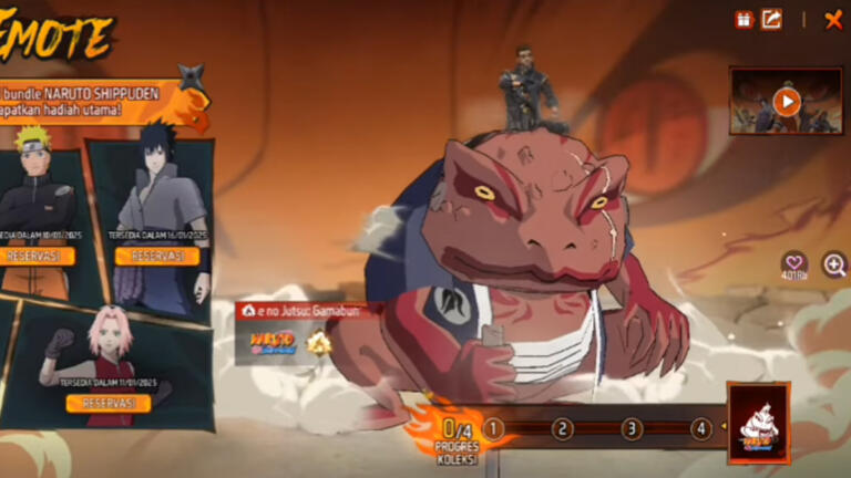 Cara Mendapatkan Super Emote Gamabunta Ff
