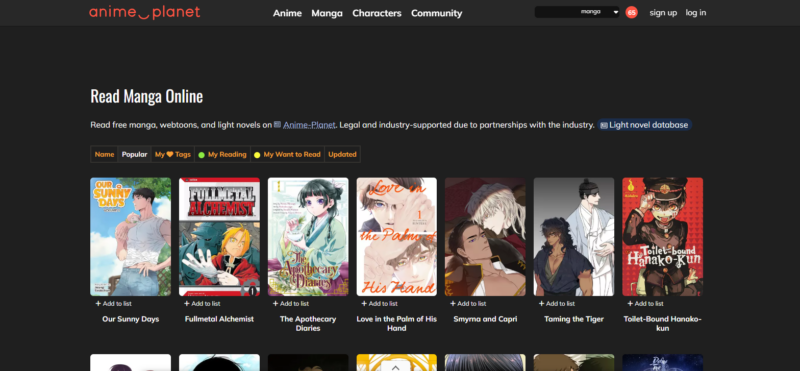 9 Situs Baca Manga Legal dan Resmi sebagai Alternatif Terbaik 10 Screenshot 974