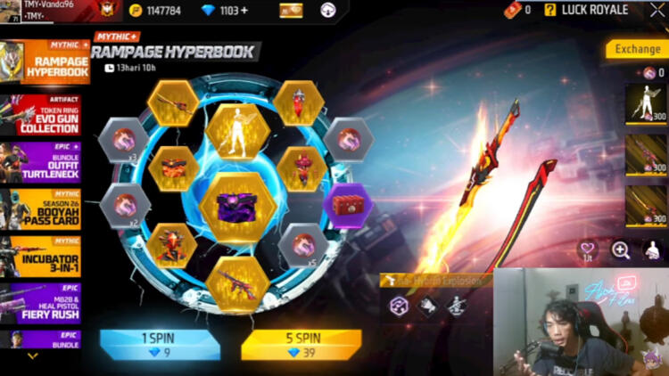 Cara Mendapatkan Katana Rampage Ff 1