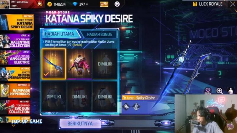Cara Mendapatkan Katana Valentine Ff 1