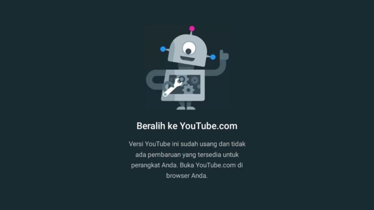 3 Cara Ampuh Mengatasi Peringatan YouTube Usang