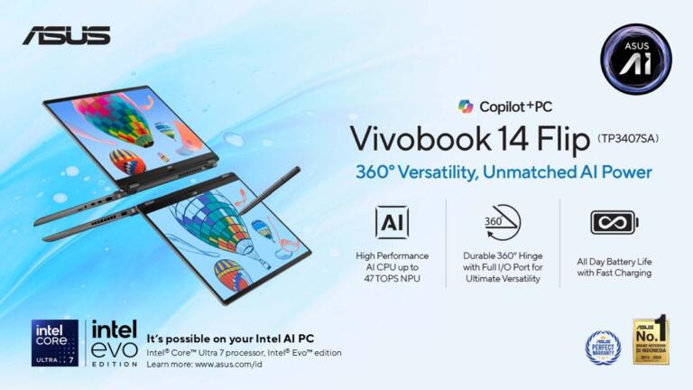 ASUS Vivobook 14 Flip (TP3407) Hadir di Harga 13 Jutaan Rupiah 1 ASUS Vivobook 14 Flip (TP3407) Hadir di Harga 13 Jutaan Rupiah