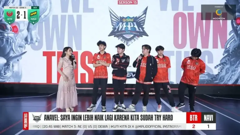 Hasil MPL ID S15 Bigetron vs NAVI Week 3