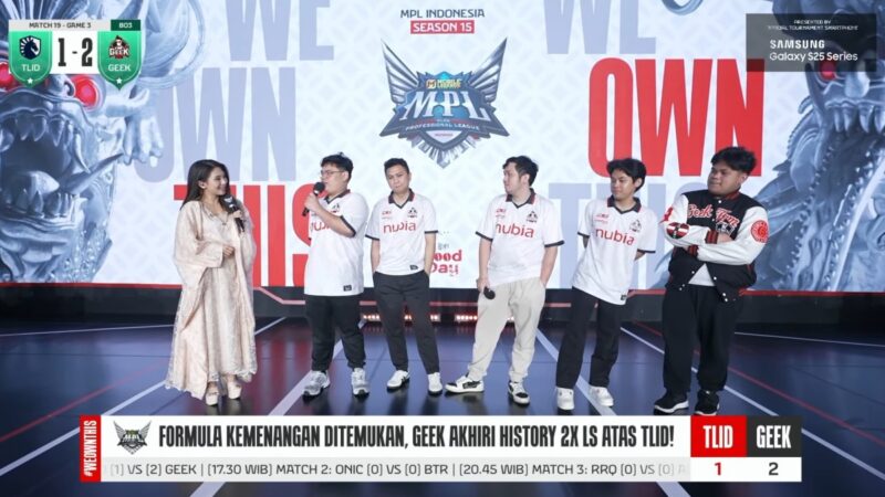 Hasil Team Liquid vs Geek Fam MPL ID S15 Week 3