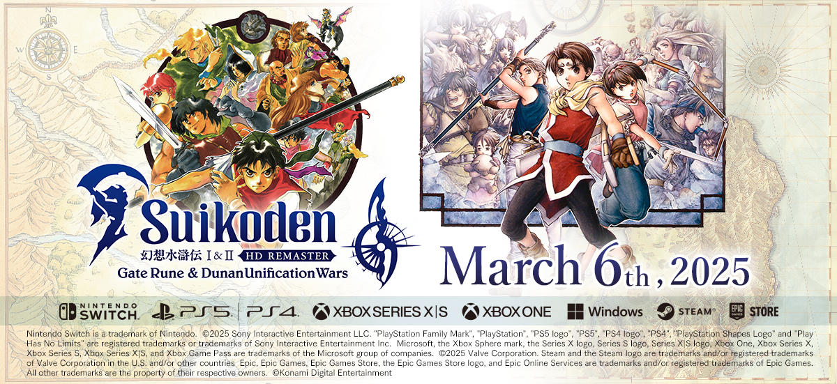 Suikoden I&II HD Remaster Gate Rune and Dunan Unification Wars Telah Resmi Dirilis!