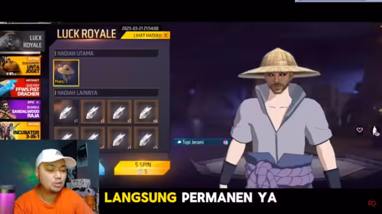 Cara Mendapatkan Topi Jerami Ff ramadhan