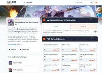 Cara Top Up Mobile Legends Di Dafunda Topup