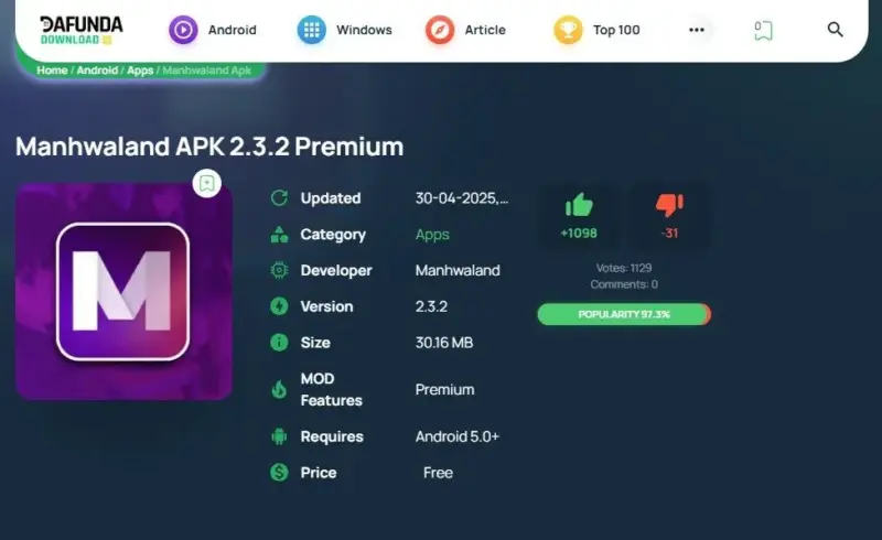 Download Menhwaland Apk