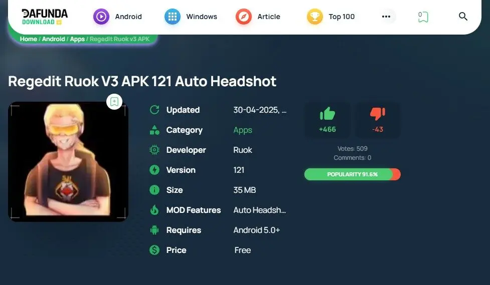 Download Regedit Ruok V3 Apk