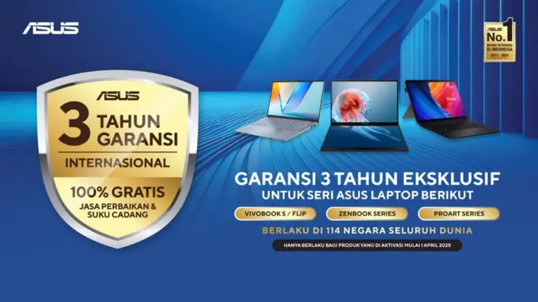 ASUS Tingkatkan Layanan, Garansi Laptop Kini 3 Tahun Global 1 ASUS Tingkatkan Layanan, Garansi Laptop Kini 3 Tahun Global