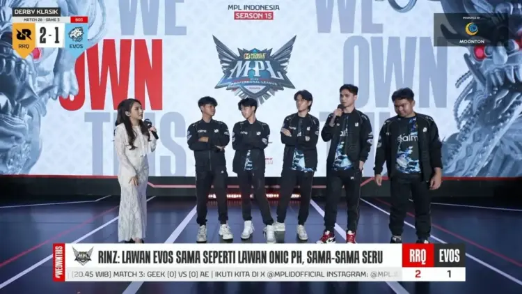 Hasil MPL ID S15 RRQ Hoshi vs EVOS