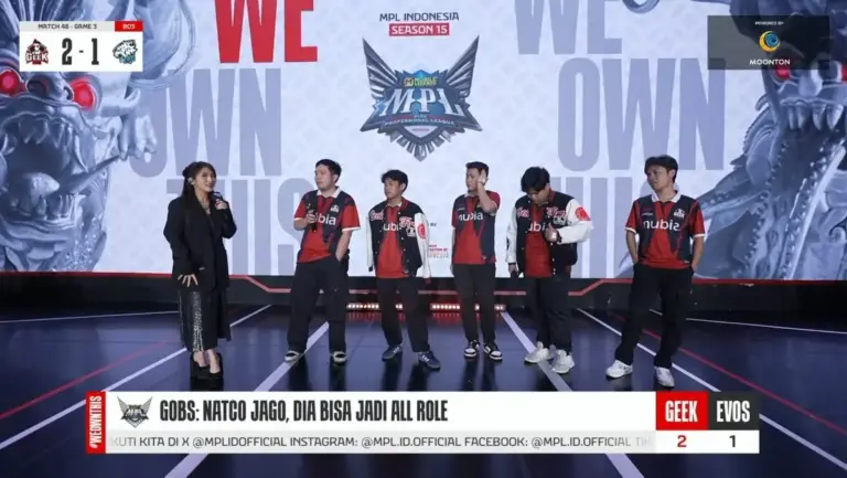 Hasil MPL ID Season 15 Geek Fam ID vs EVOS 3 Hasil MPL ID Season 15 Geek Fam ID vs EVOS