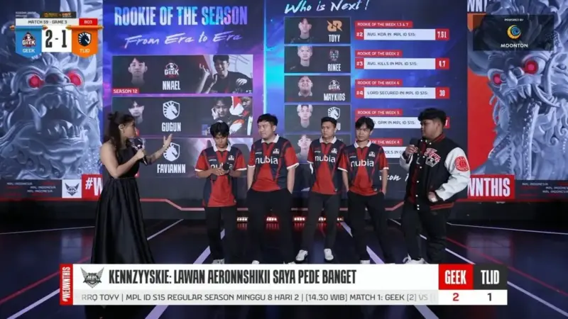 Hasil MPL ID S15 Geek Fam vs Liquid ID