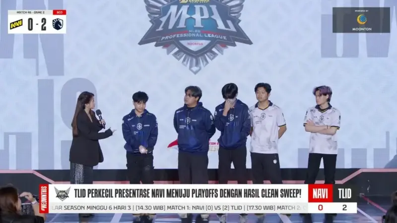 Hasil MPL ID S15 NAVI vs Team Liquid ID