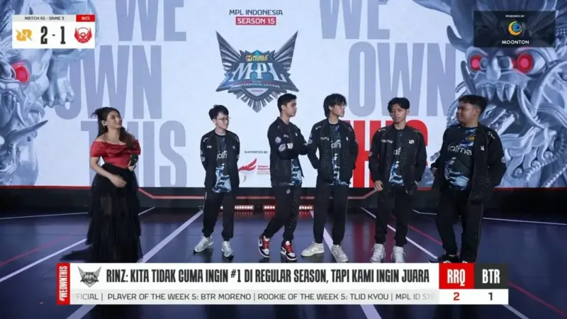Hasil MPL ID S15 RRQ Hoshi vs Bigetron