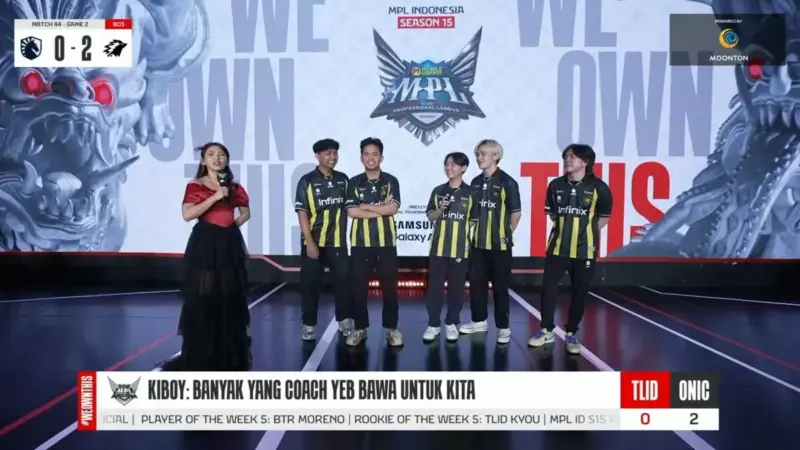 Hasil MPL ID S15 Team Liquid ID vs ONIC
