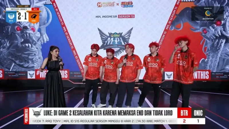 Hasil MPL ID Season 15 Bigetron vs ONIC