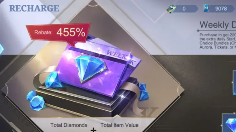 Jumlah Diamond Yang Didapat Dari Weekly Diamond Pass Ml