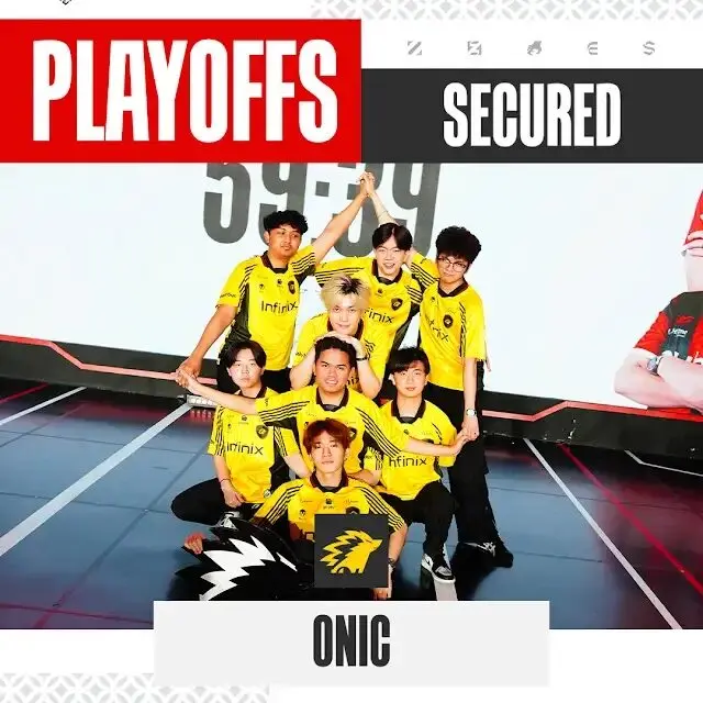 Onic Qualifield To Playoffs Mpl Id S15
