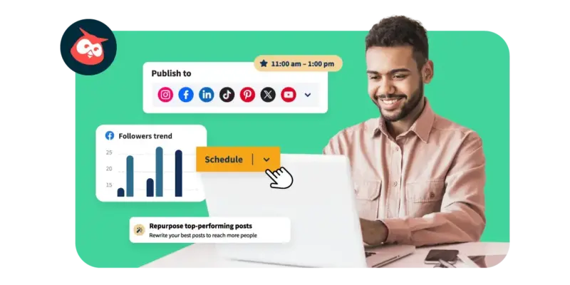 Rekomendasi AI untuk UMKM, Hootsuite