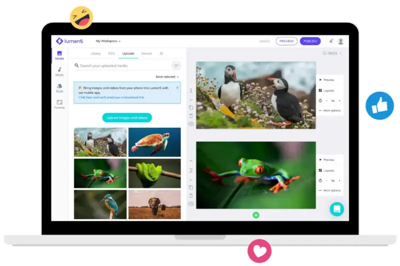Rekomendasi AI untuk UMKM, Lumen5
