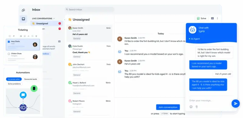 Rekomendasi AI untuk UMKM, Tidio