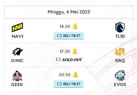 Jadwal MPL ID Season 15 Week 6