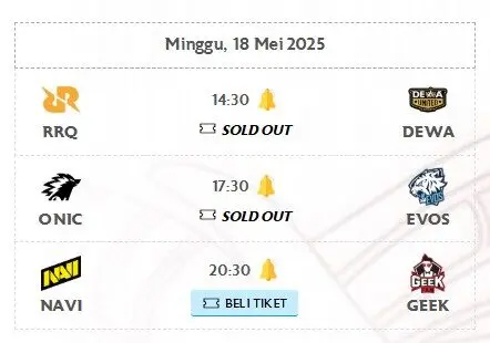 Jadwal MPL ID Season 15 Week 8