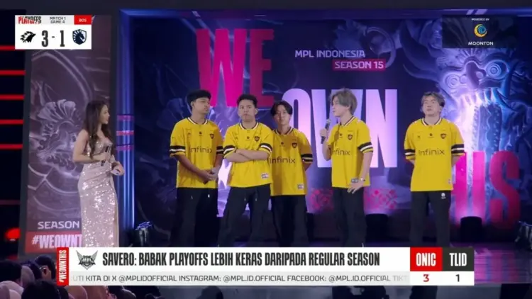 Hasil Playoffs MPL ID ONIC vs Team Liquid ID