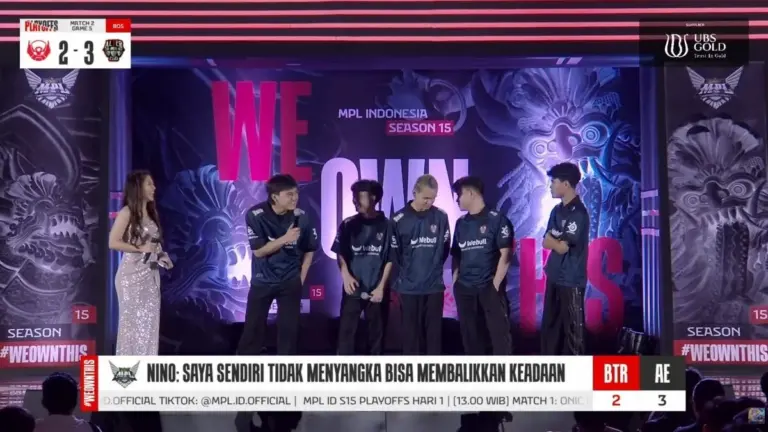 Hasil Playoffs MPL ID Season 15 Bigetron vs Alter Ego